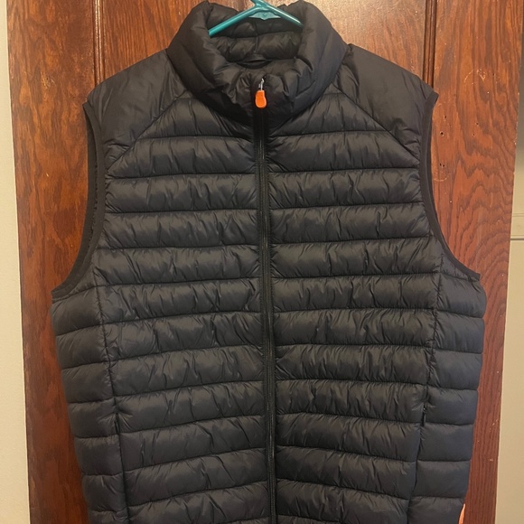 Save The Duck MEN'S PUFFER VEST ADAM IN BLACK - Size L - Picture 1 of 5